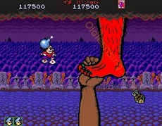 une photo d'Ã©cran de Pistol Daimyo No Bouken sur Arcade